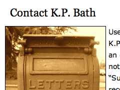 kpbath.com contact page